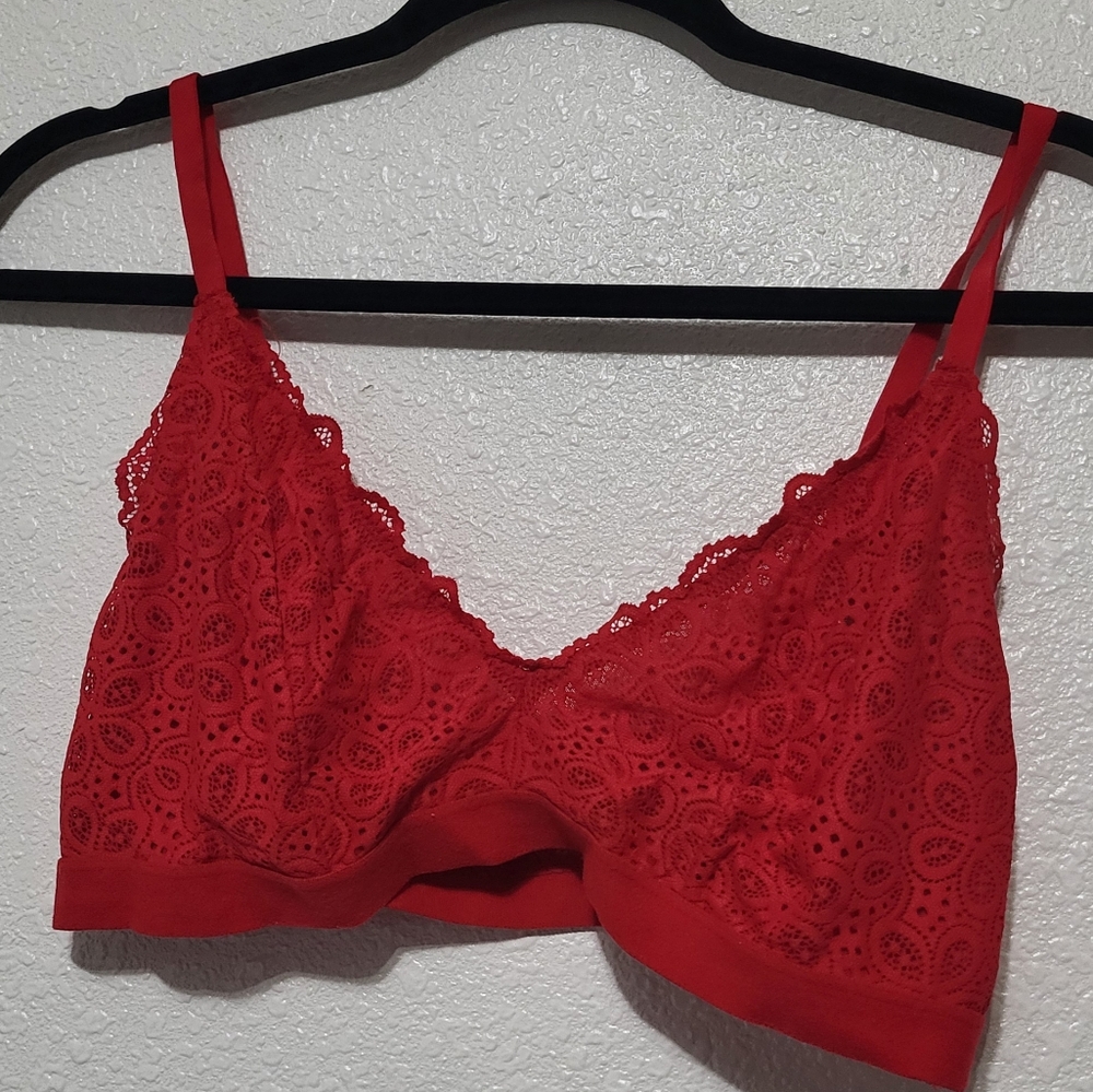 Colsie Red Lace Bralette